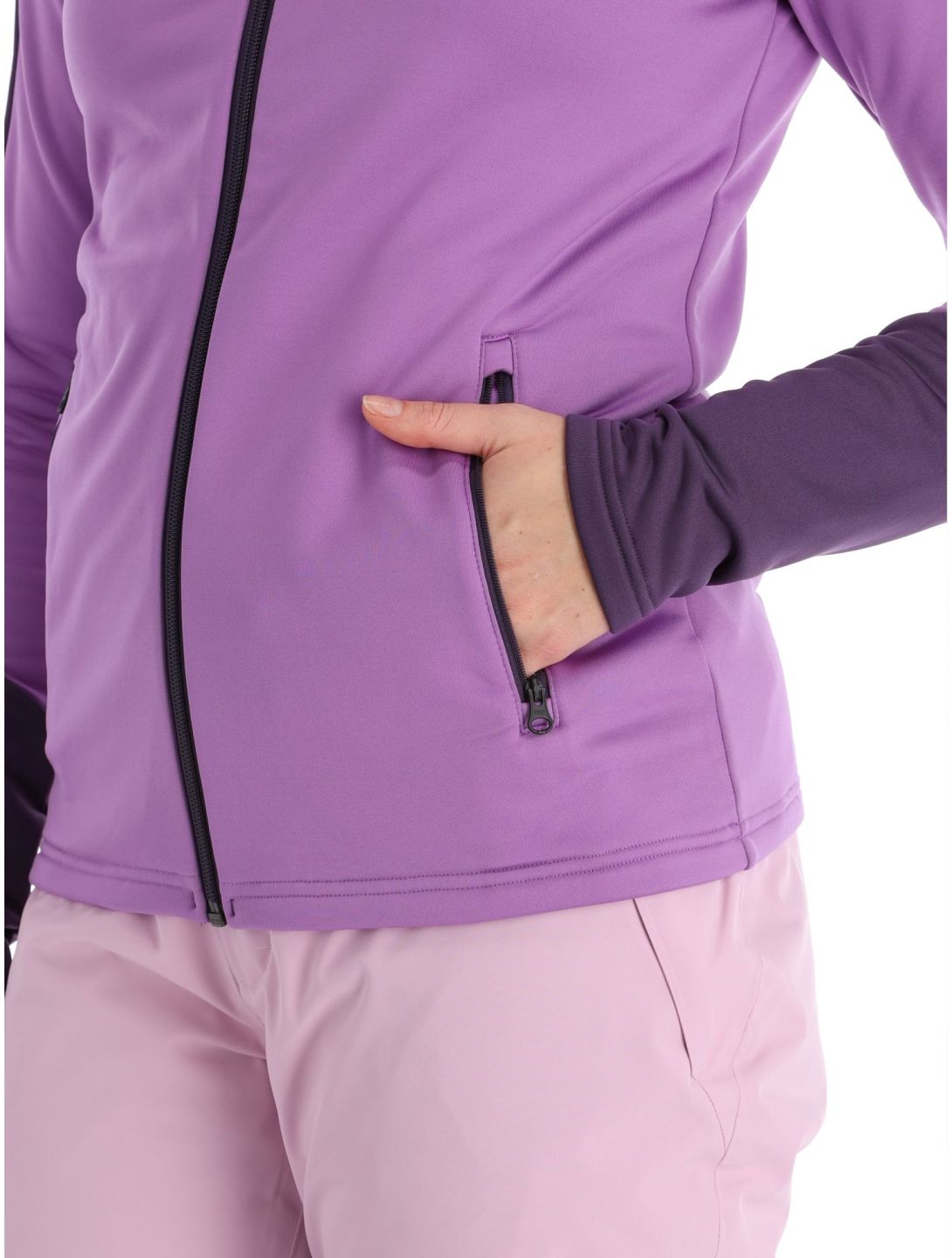 Peak Performance, W Rider Mid Zip gilet donna Action Lilac Indigo viola 