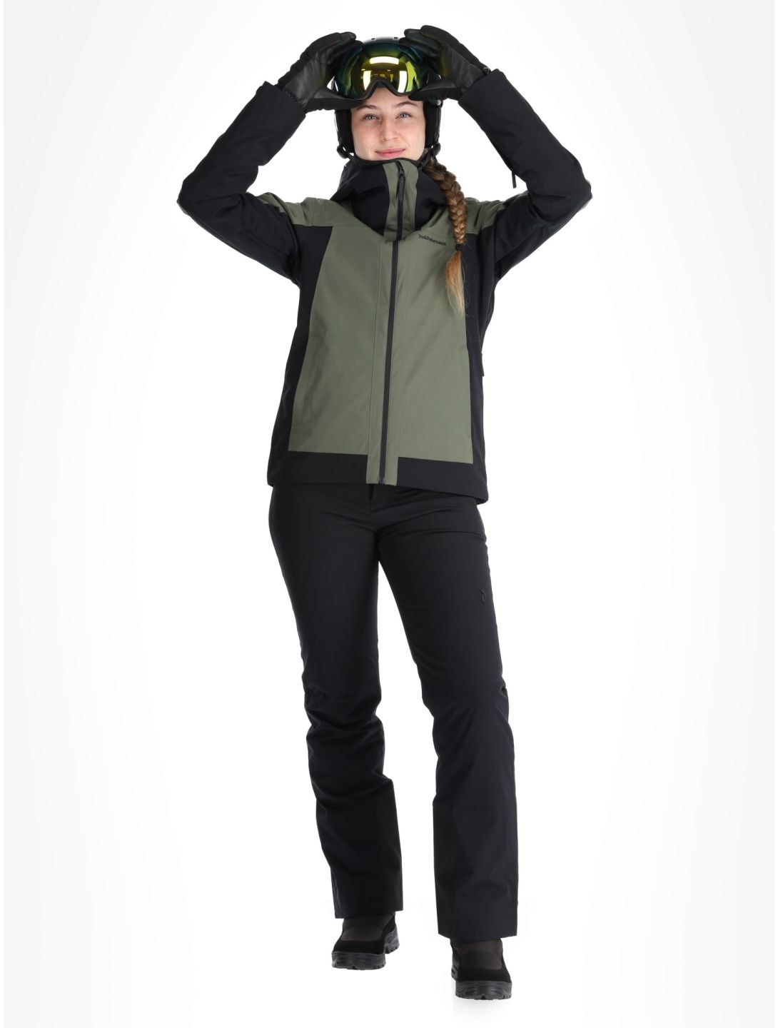 Peak Performance, W Rider Tech 2L giacca sci donna Pine Needle / Black nero, verde 