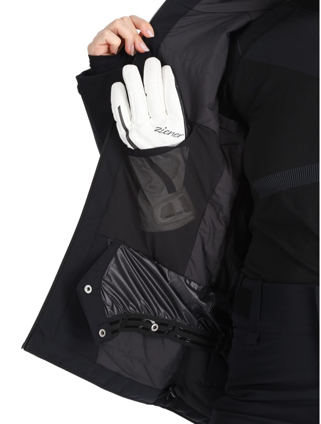 Peak Performance, W Rider Tech 2L giacca sci donna Pine Needle / Black nero, verde 