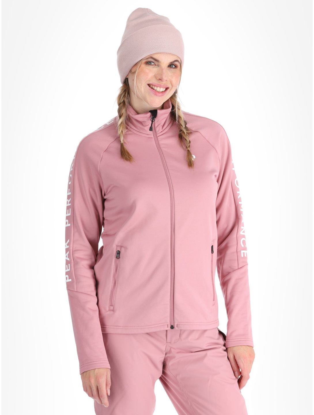 Peak Performance, W Rider Zip gilet donna Bitter Root rosa 