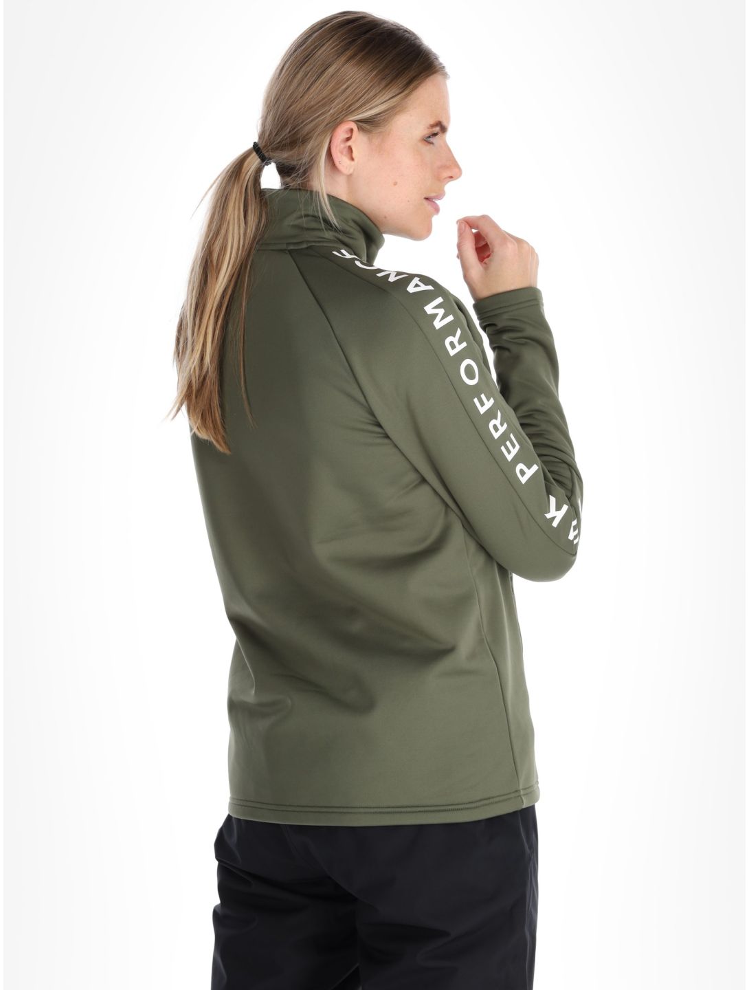 Peak Performance, W Rider Zip gilet donna Pine Needle verde 