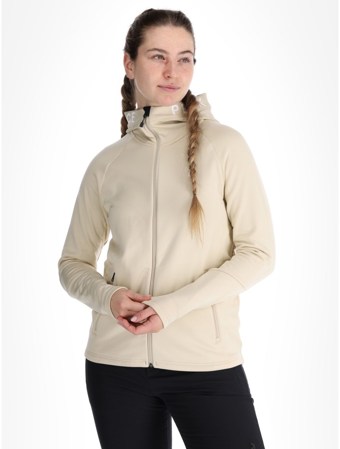 Peak Performance, W Rider Zip Hood gilet donna Sand Fog beige 