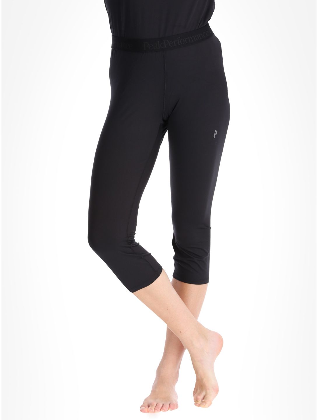 Peak Performance, W Spirit Short John 3/4 pantaloni termici donna Black nero 