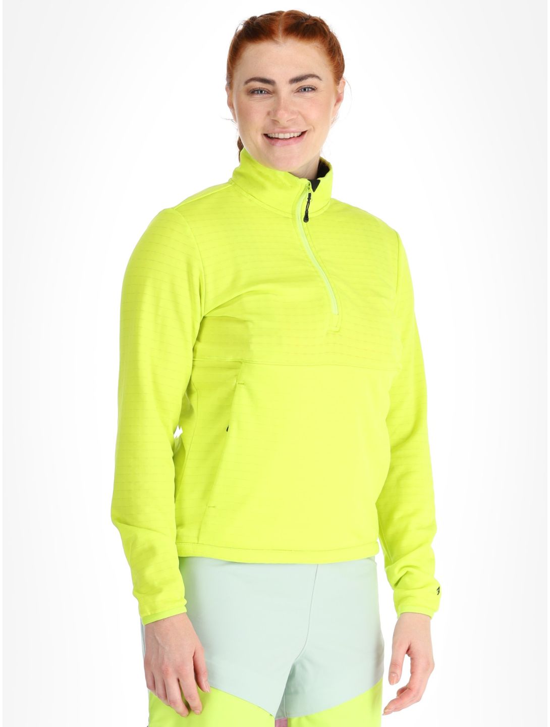 Picture, Bake W 1/4 Grid maglione donna Acid Lime verde 