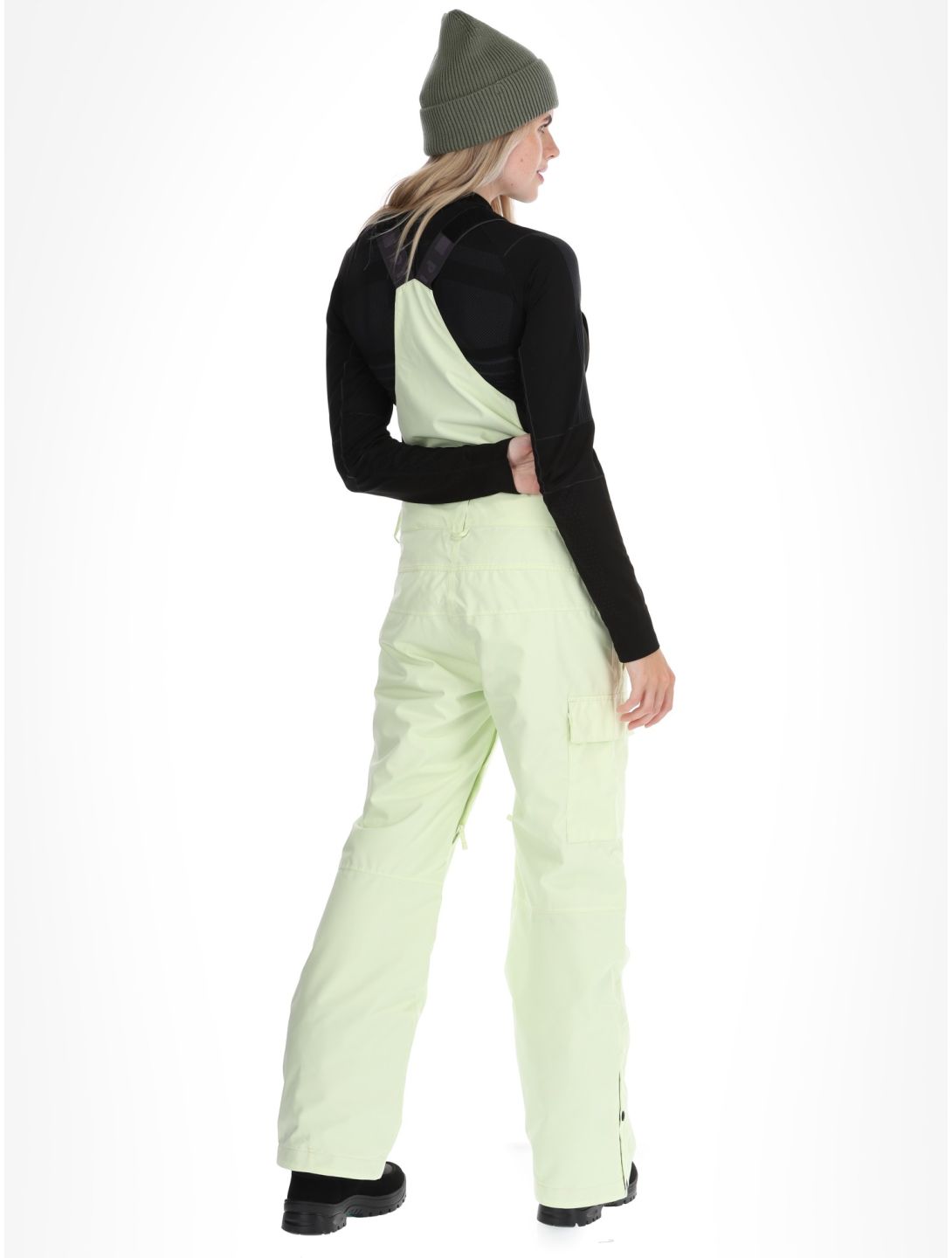 Picture, Brita pantaloni da sci BIBBIB donna Lime Cream verde 