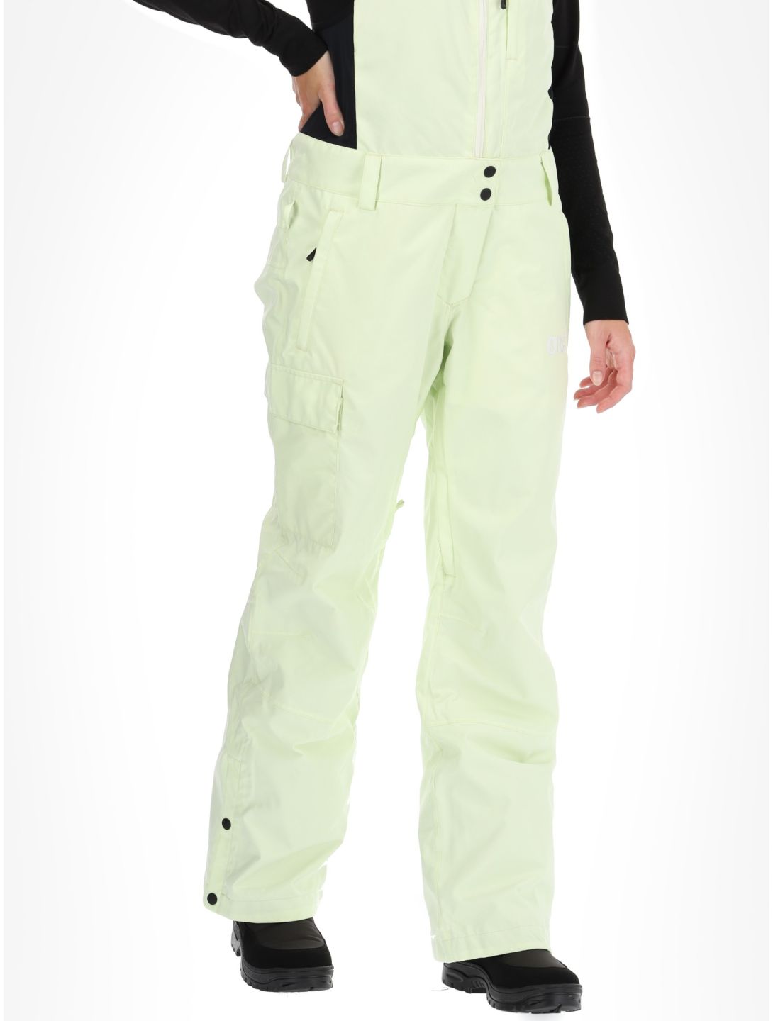 Picture, Brita pantaloni da sci BIBBIB donna Lime Cream verde 