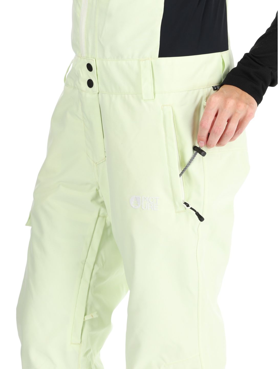 Picture, Brita pantaloni da sci BIBBIB donna Lime Cream verde 