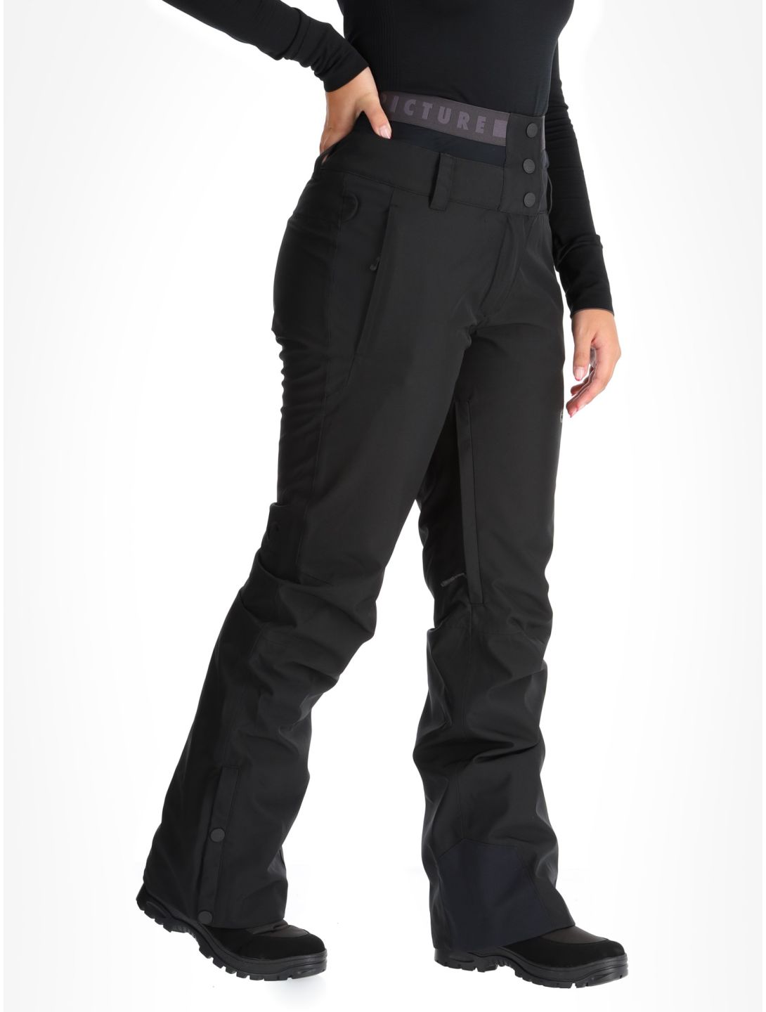 Picture, Exa pantaloni da sci donna Black nero 