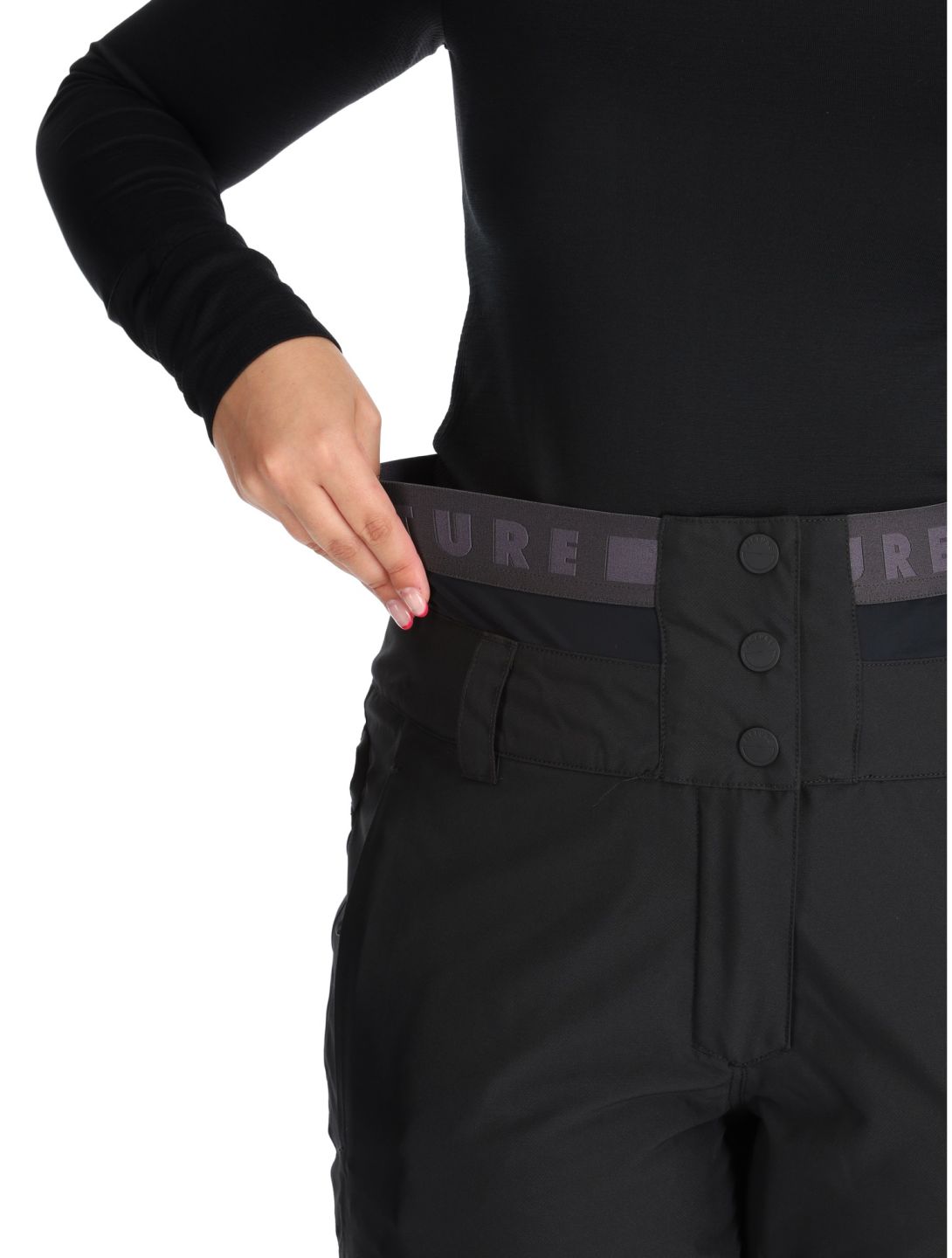 Picture, Exa pantaloni da sci donna Black nero 