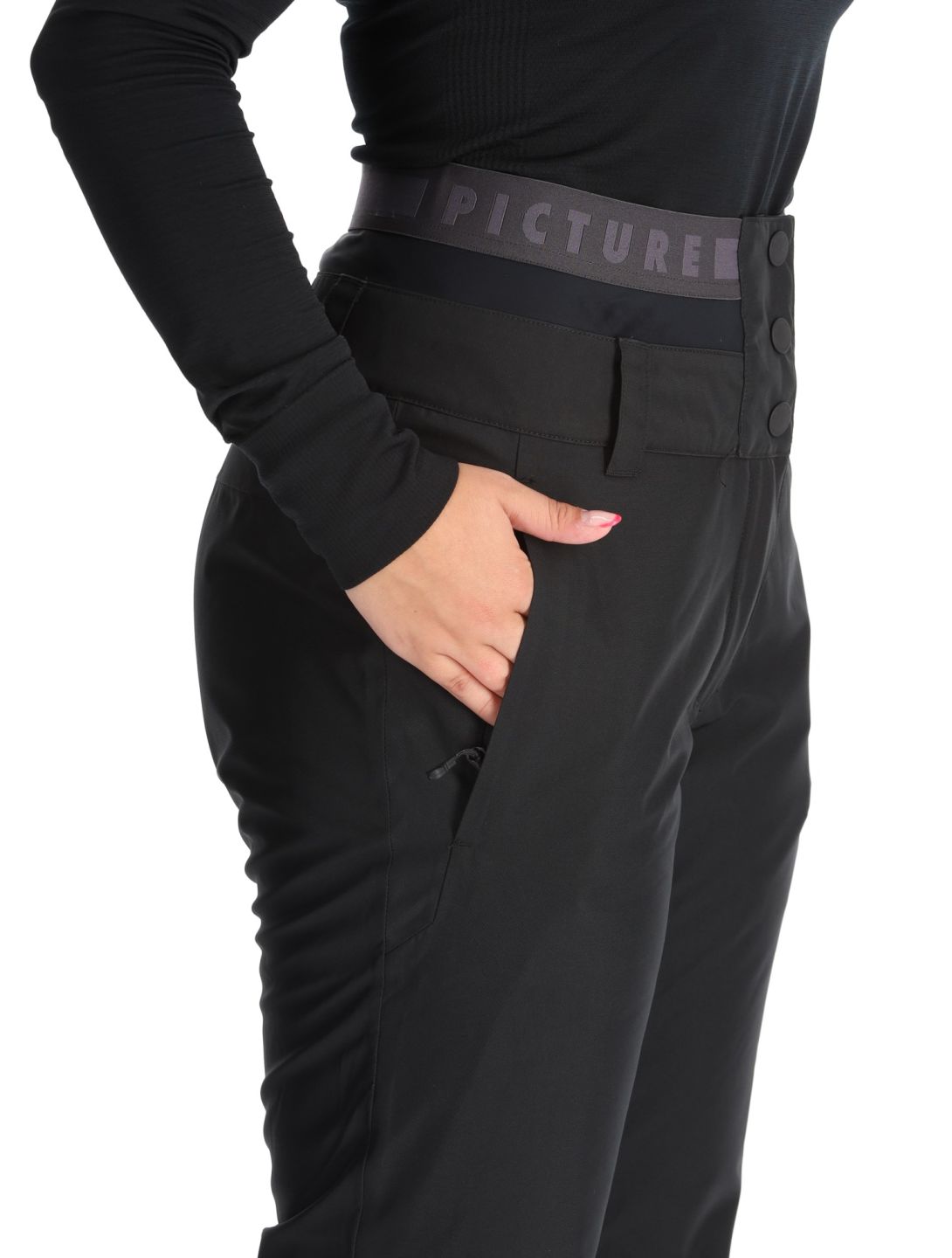 Picture, Exa pantaloni da sci donna Black nero 