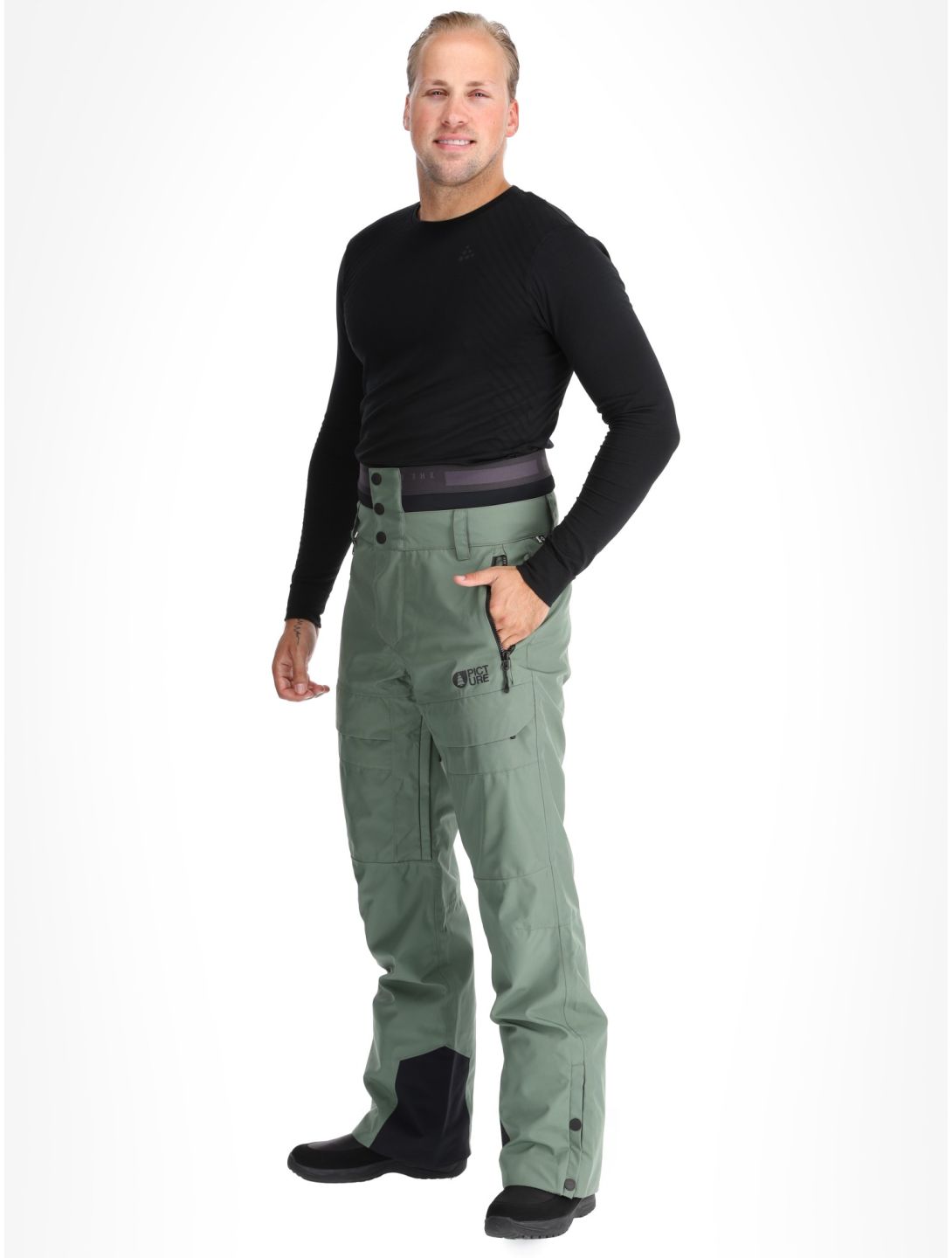 Picture, Impact pantaloni da sci uomo Laurel Wreath verde 