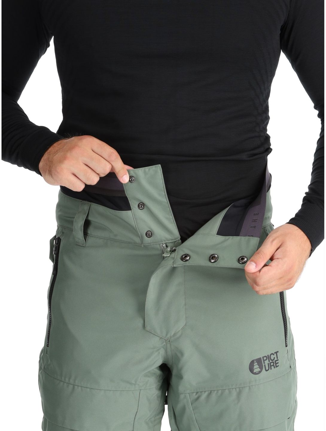 Picture, Impact pantaloni da sci uomo Laurel Wreath verde 