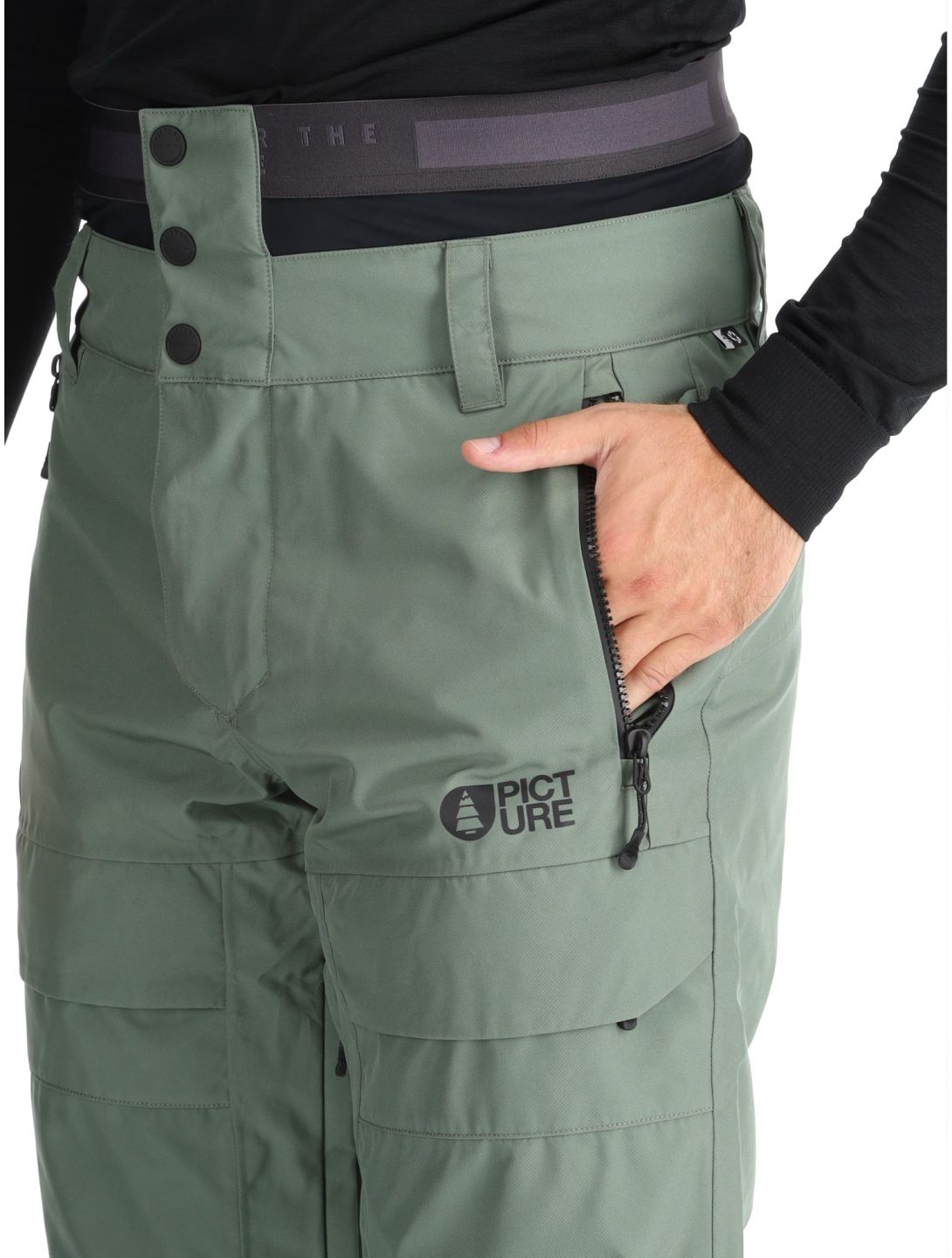 Picture, Impact pantaloni da sci uomo Laurel Wreath verde 