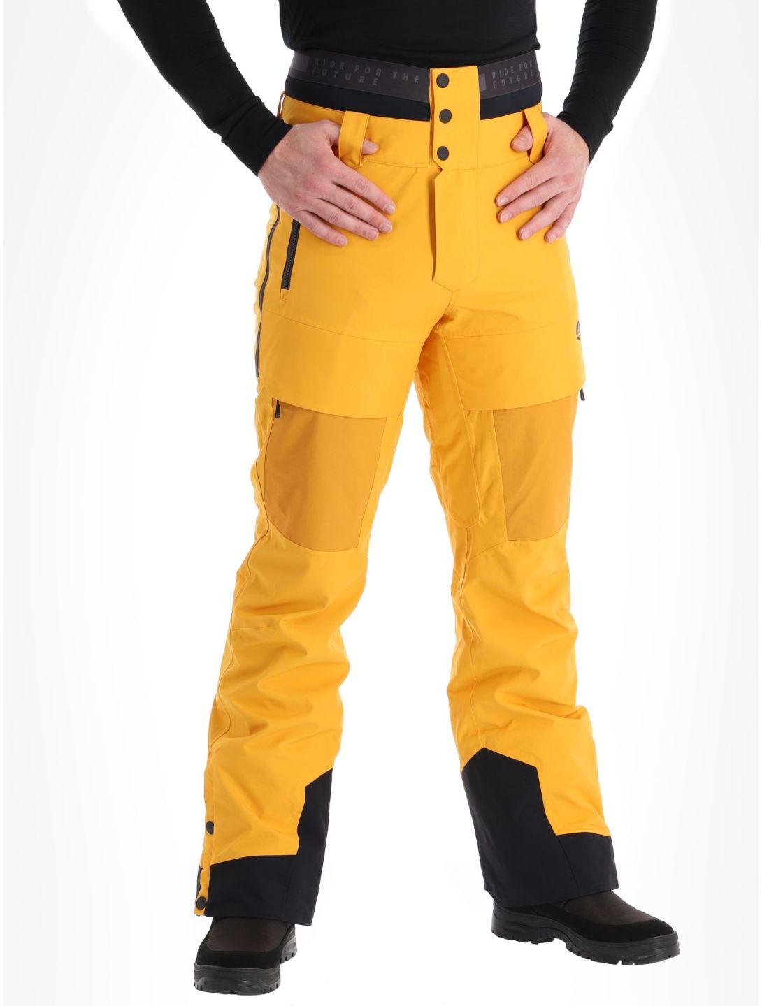 Picture, Impact pantaloni da sci uomo Autumn Blaze giallo 