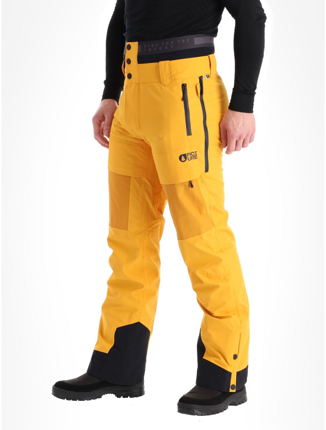 Picture, Impact pantaloni da sci uomo Autumn Blaze giallo 