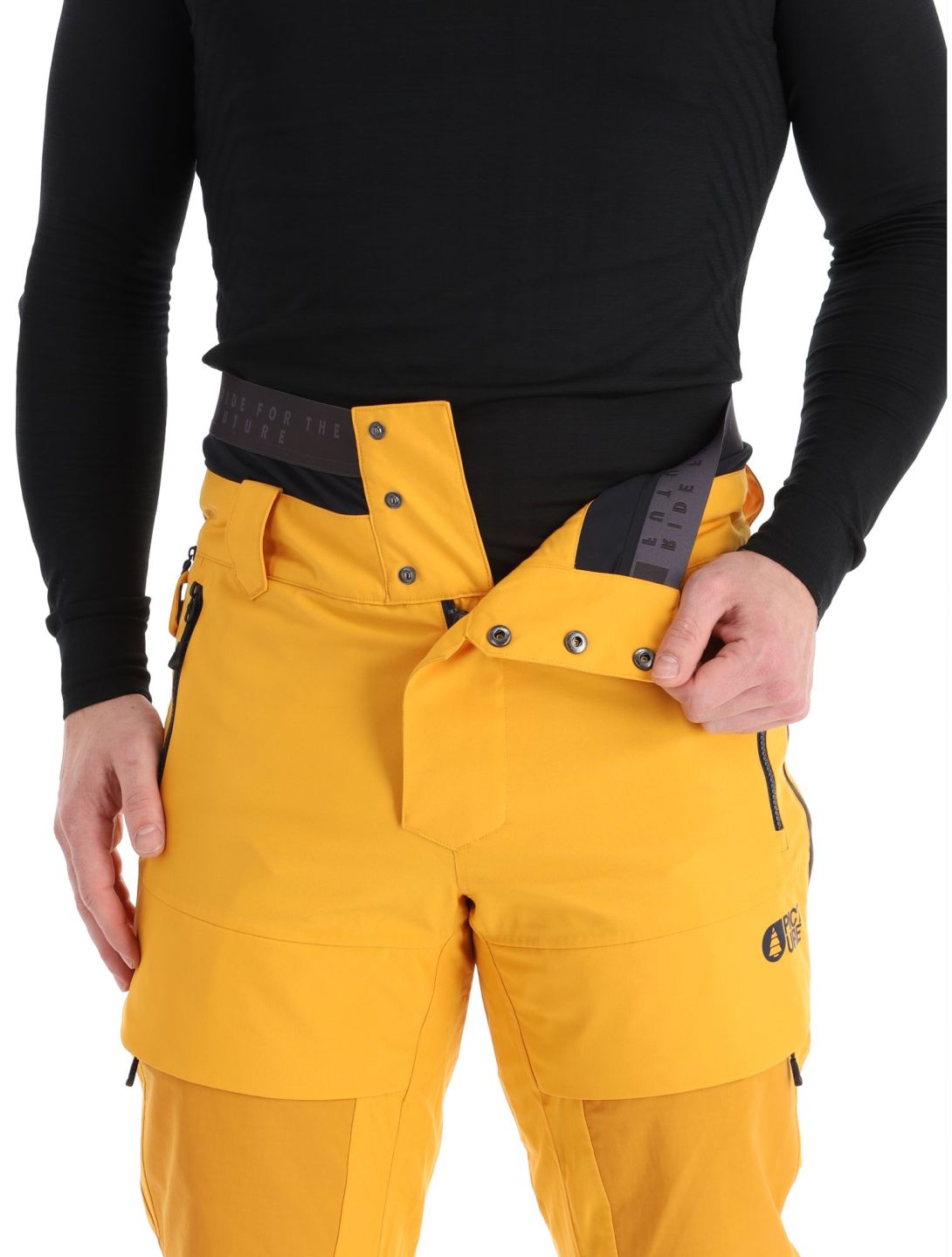 Picture, Impact pantaloni da sci uomo Autumn Blaze giallo 