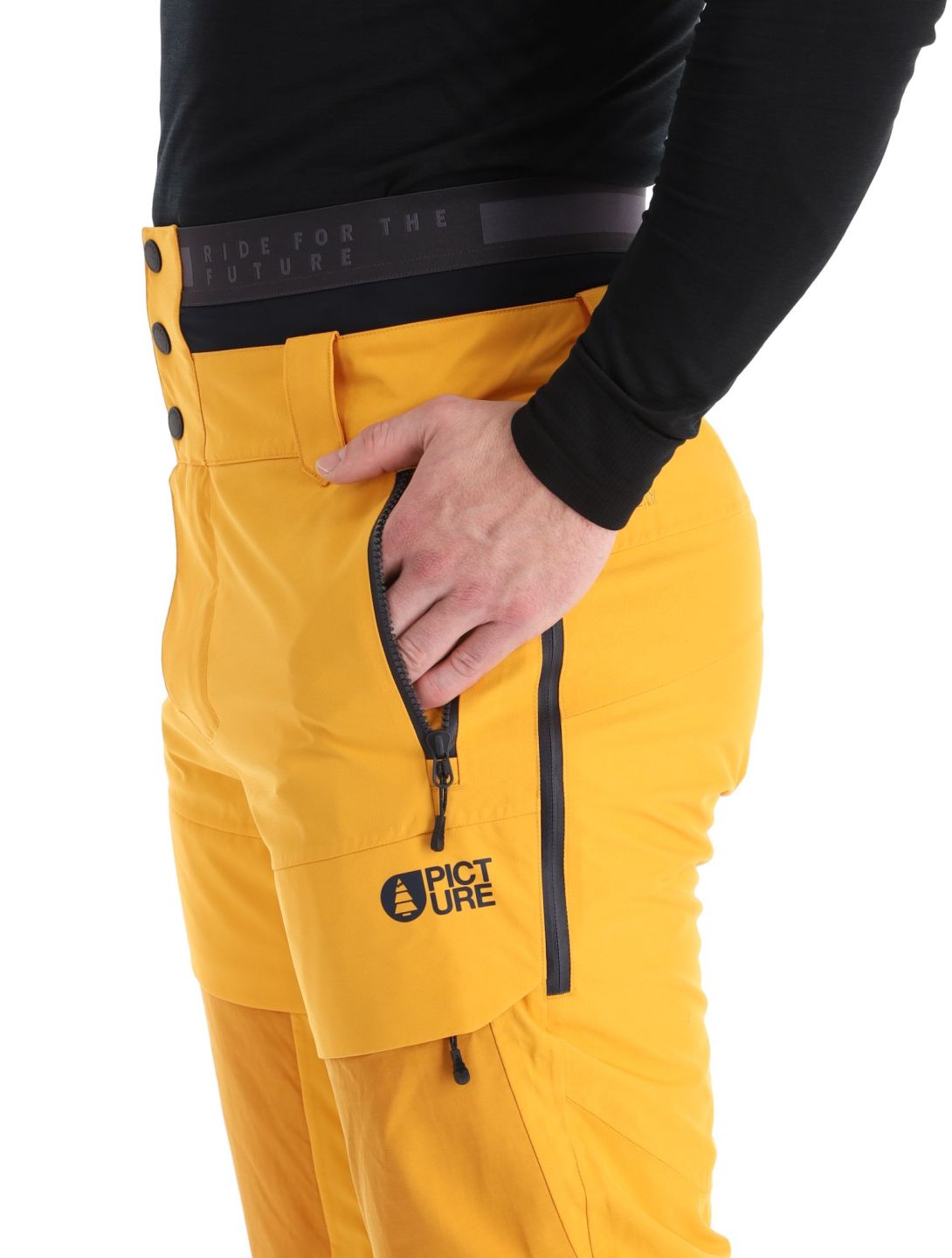 Picture, Impact pantaloni da sci uomo Autumn Blaze giallo 