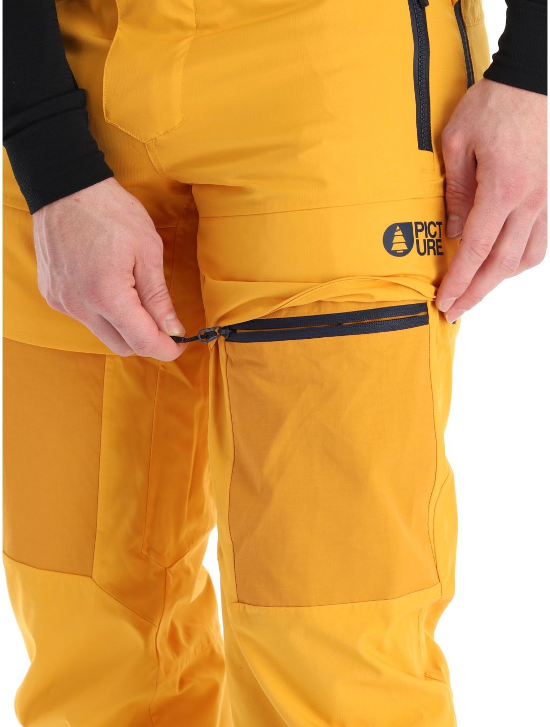 Picture, Impact pantaloni da sci uomo Autumn Blaze giallo 