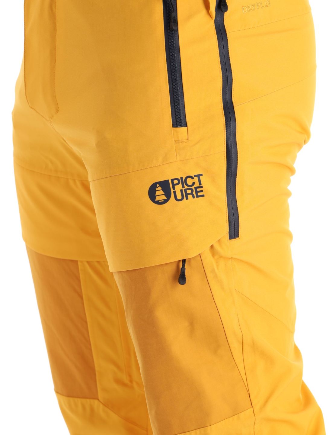 Picture, Impact pantaloni da sci uomo Autumn Blaze giallo 