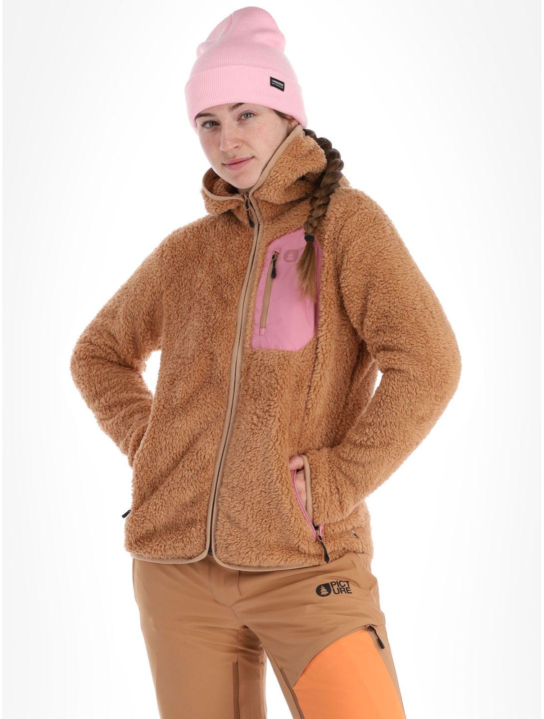 Picture, Izimo Fz Fleece gilet donna Latte beige 