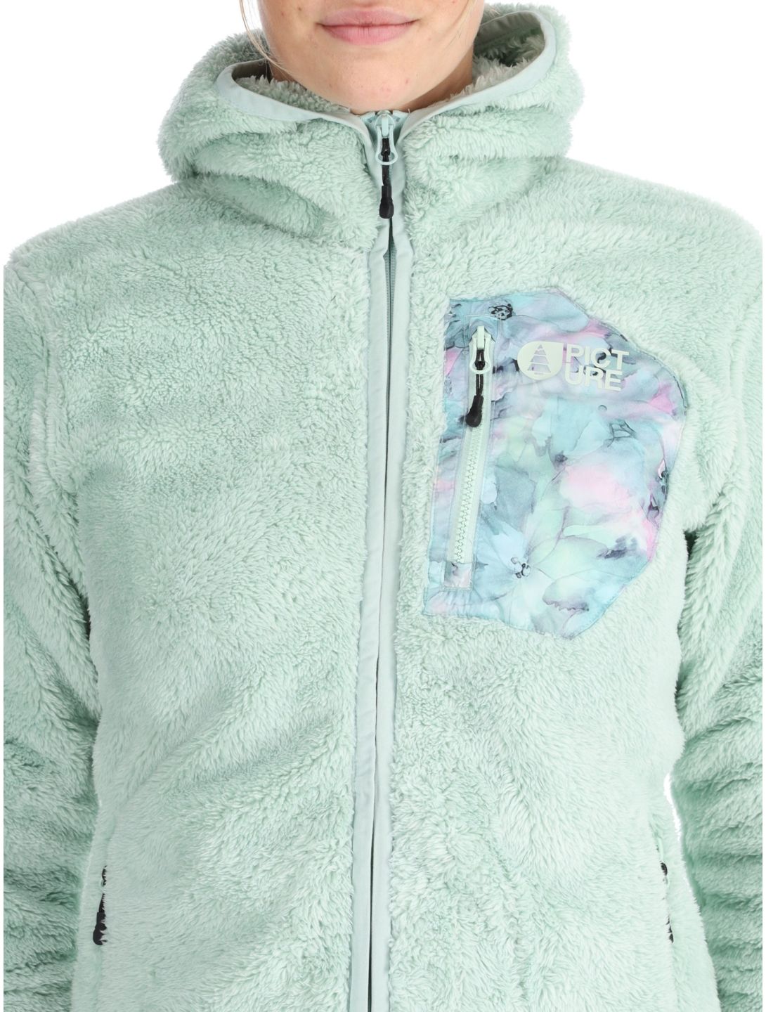 Picture, Izimo Fz Fleece gilet donna Silt Green verde 