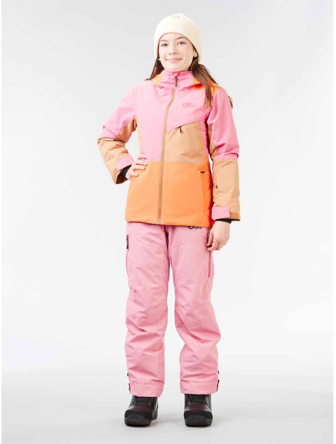 Picture, Kamelya giacca sci bambino Cashmere Rose arancio, beige, rosa 