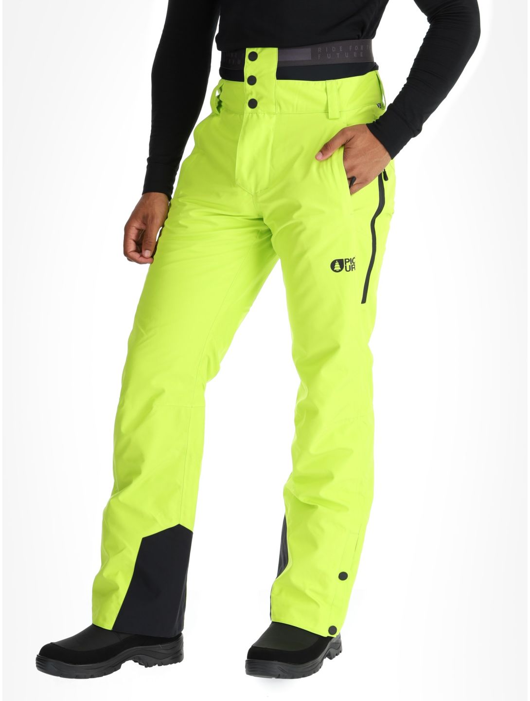 Picture, Object pantaloni da sci uomo Acid Lime giallo 