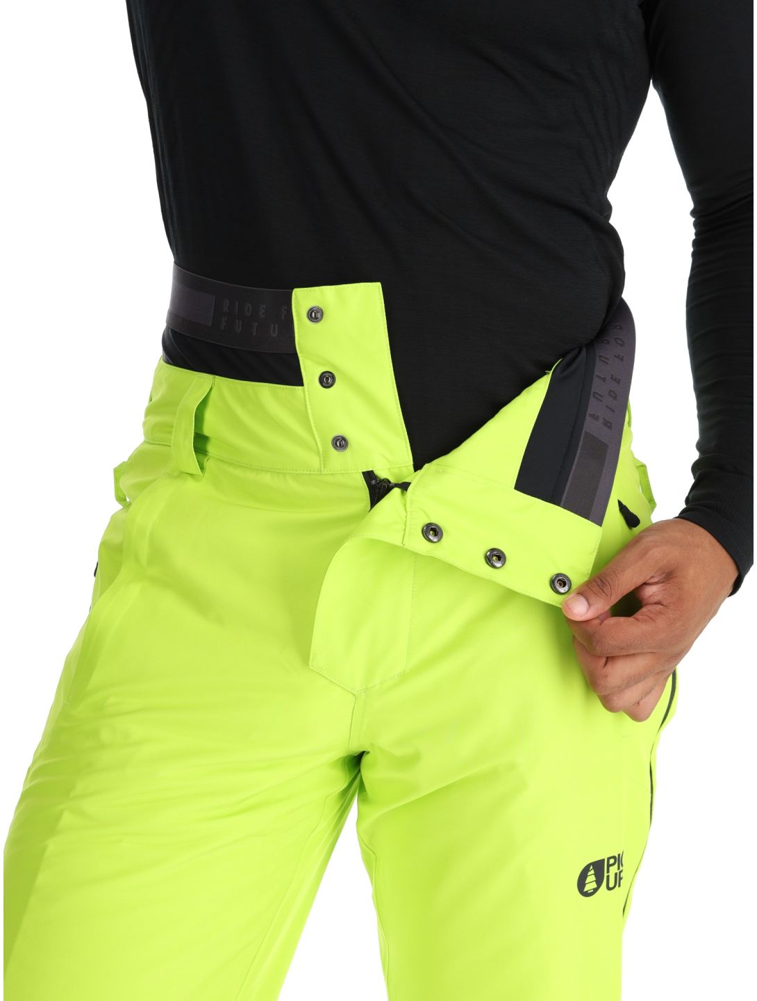 Picture, Object pantaloni da sci uomo Acid Lime giallo 