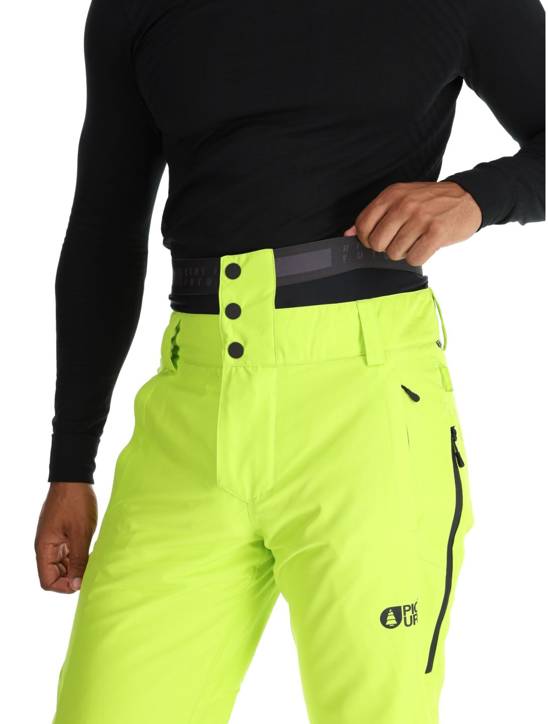 Picture, Object pantaloni da sci uomo Acid Lime giallo 