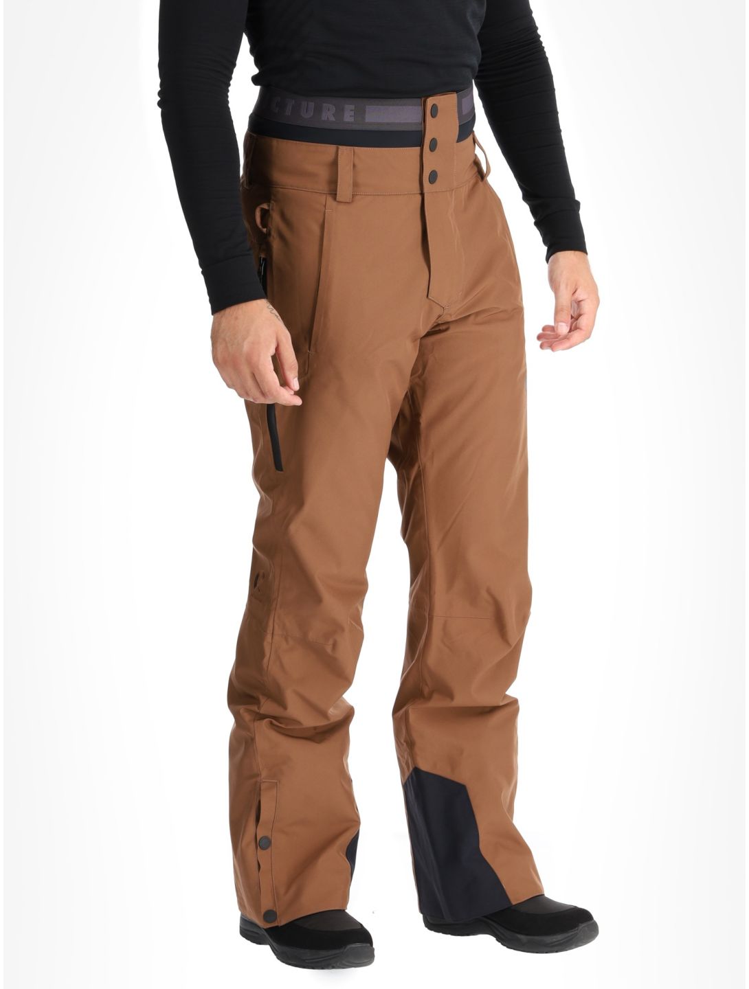 Picture, Object pantaloni da sci uomo Cocoa Brown marrone 