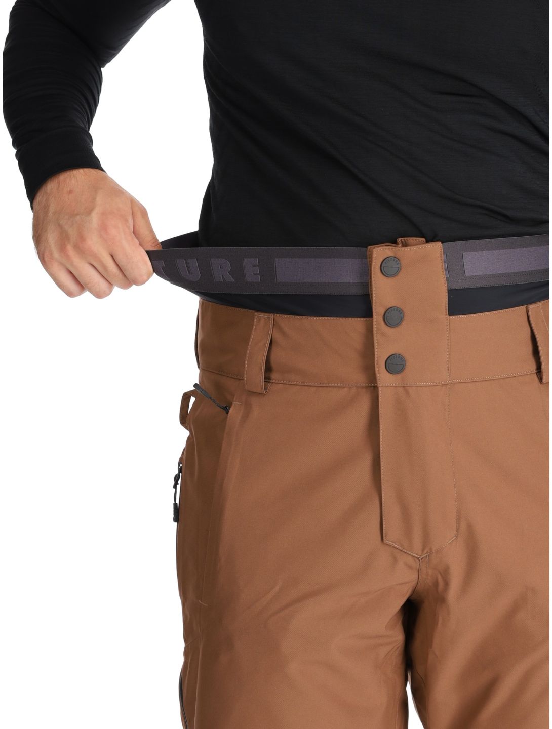 Picture, Object pantaloni da sci uomo Cocoa Brown marrone 