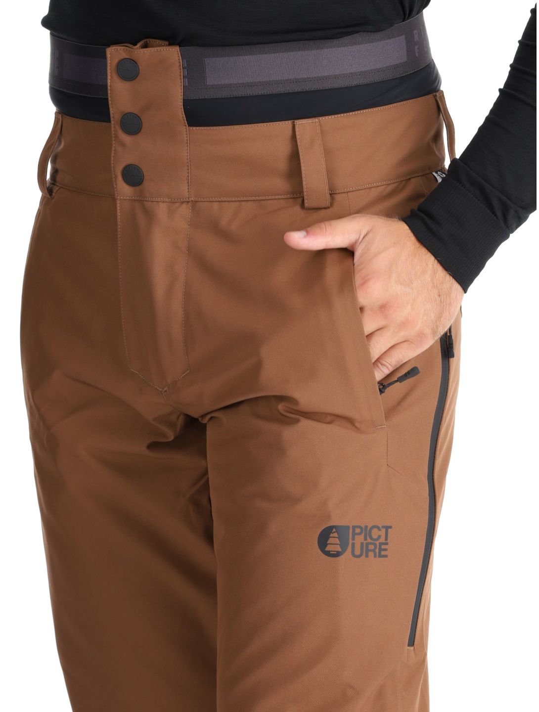 Picture, Object pantaloni da sci uomo Cocoa Brown marrone 