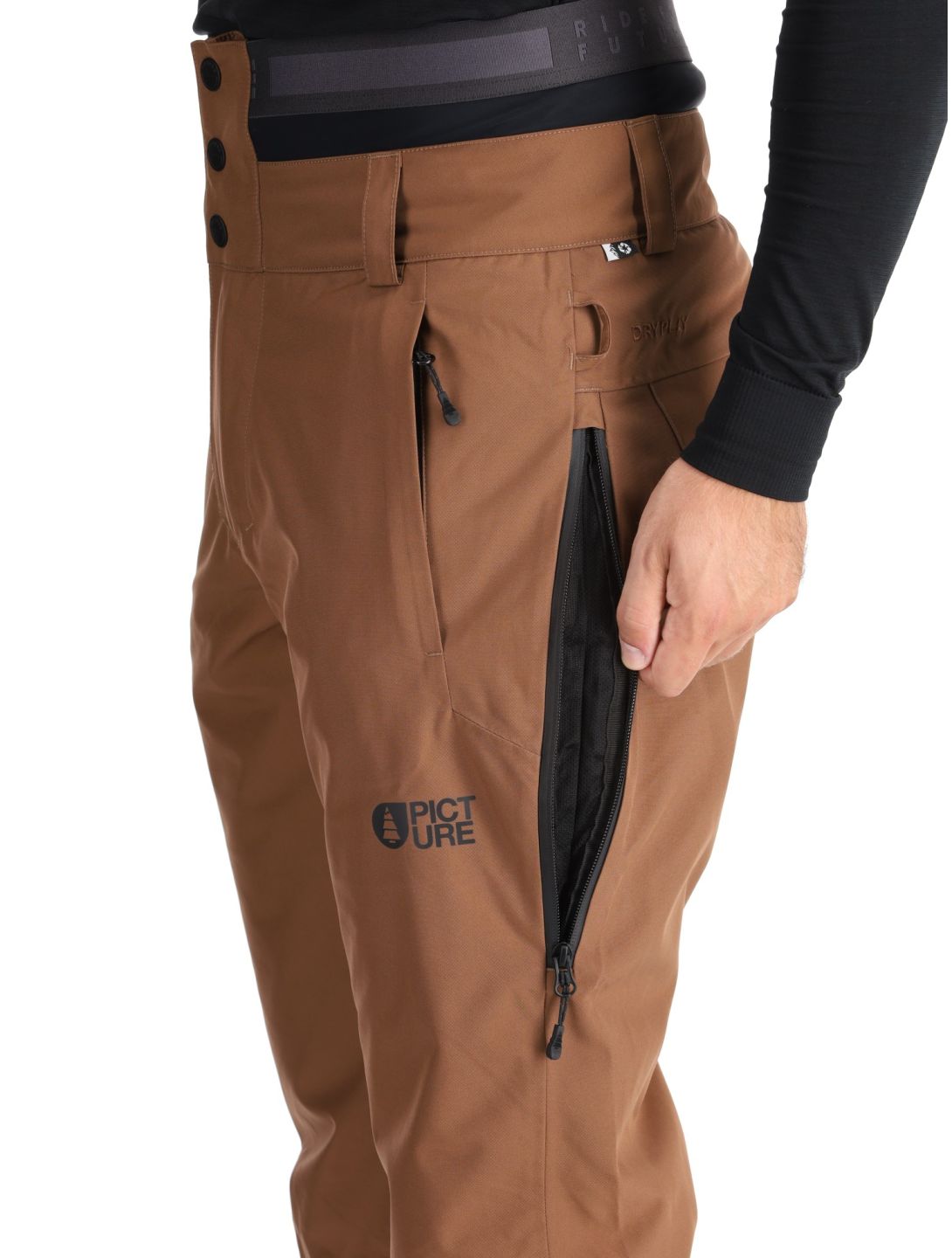 Picture, Object pantaloni da sci uomo Cocoa Brown marrone 