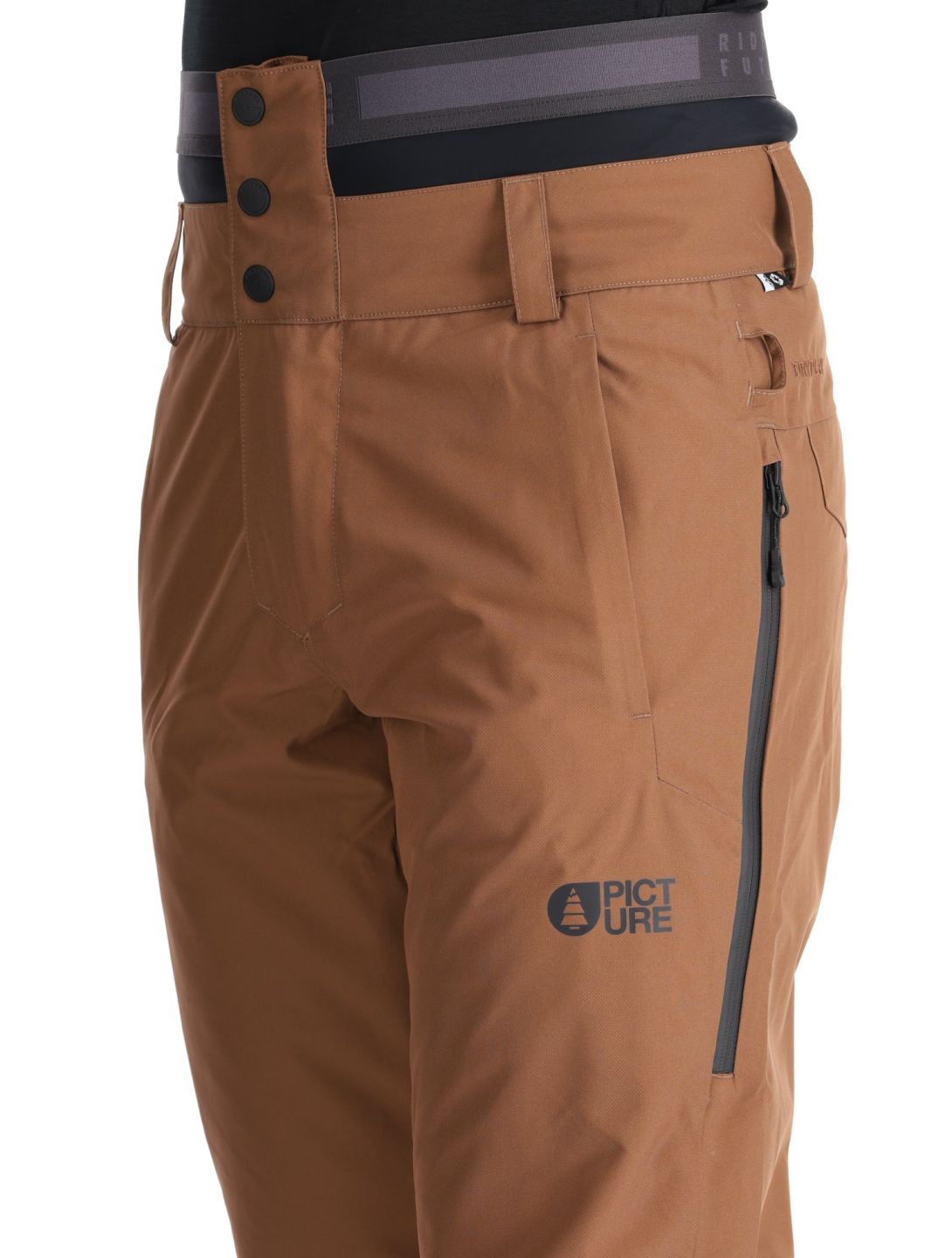 Picture, Object pantaloni da sci uomo Cocoa Brown marrone 