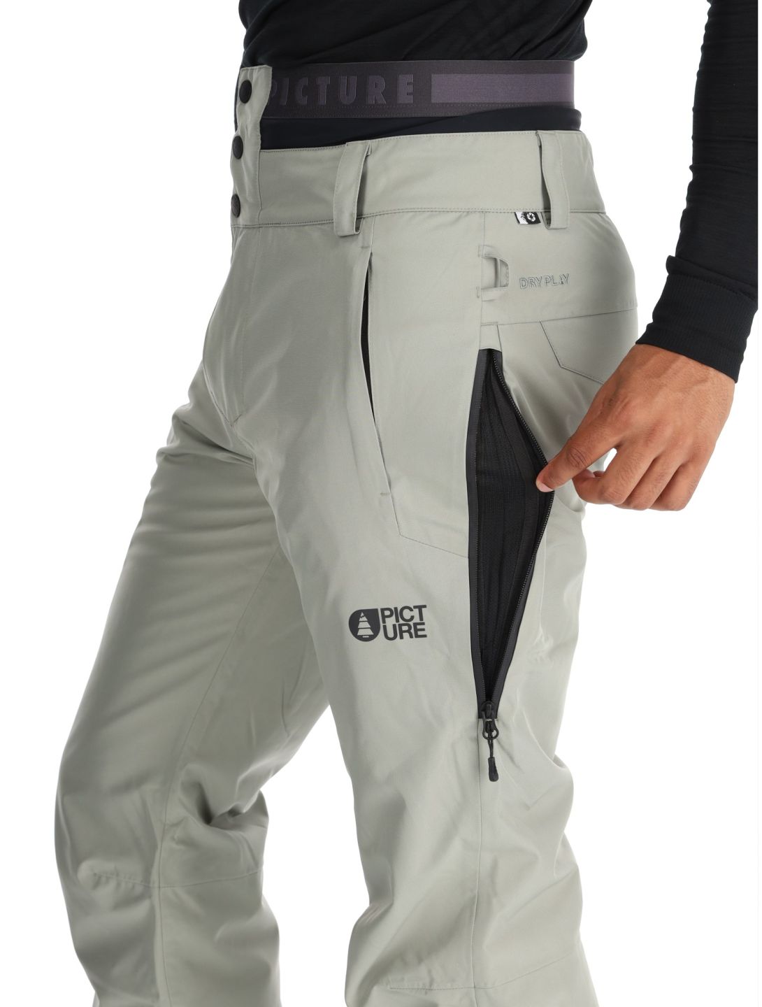 Picture, Object pantaloni da sci uomo Shadow grigio 