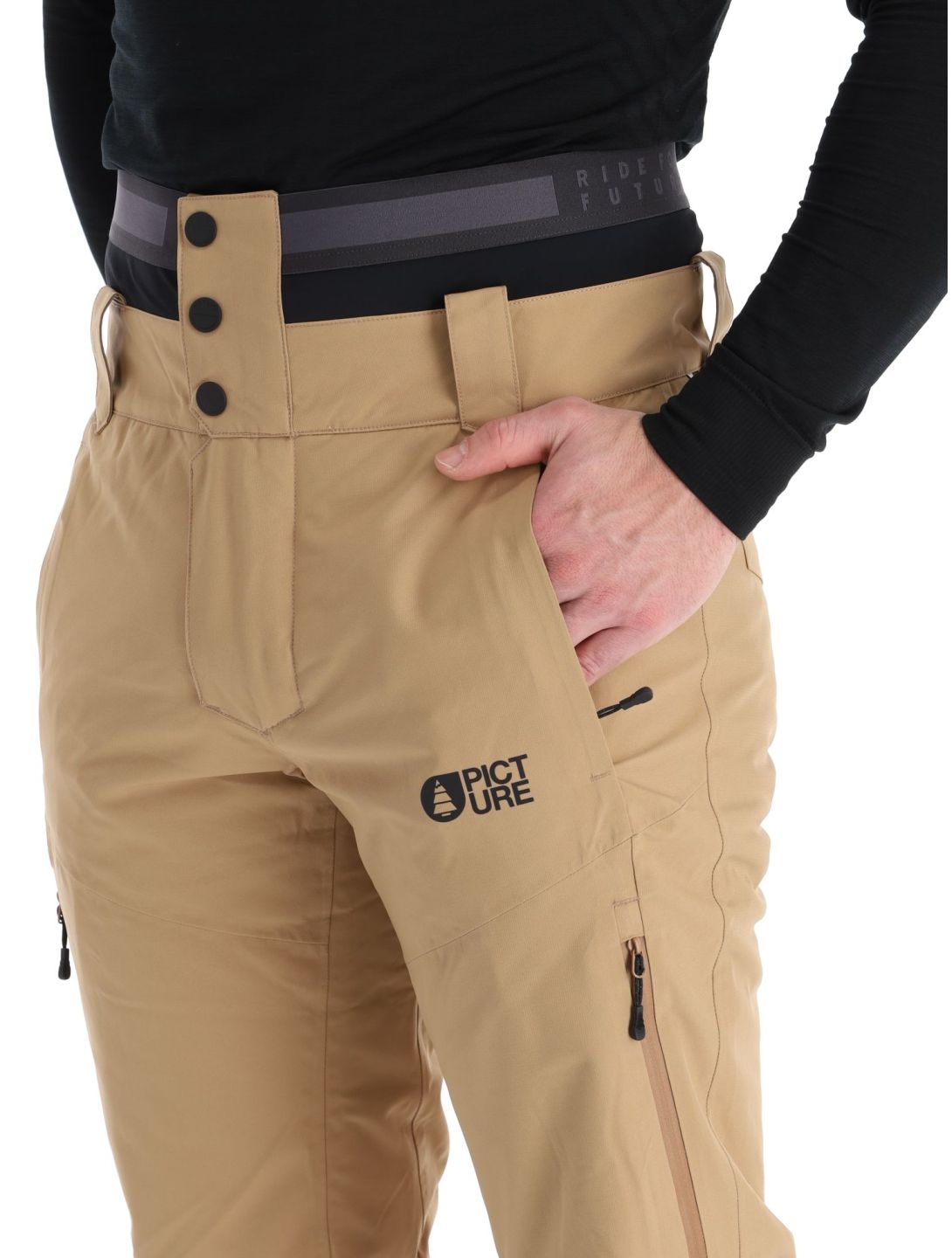 Picture, Object pantaloni da sci uomo Tannin beige 