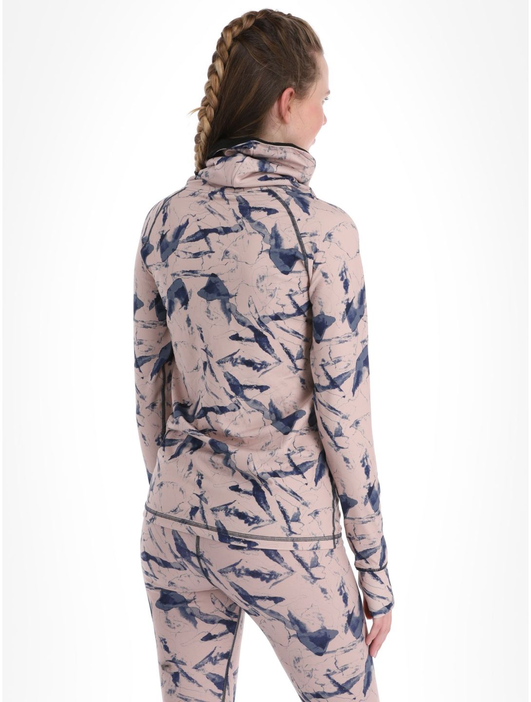 Picture, Pagaya Print Fleece maglia termica donna Freeze rosa 