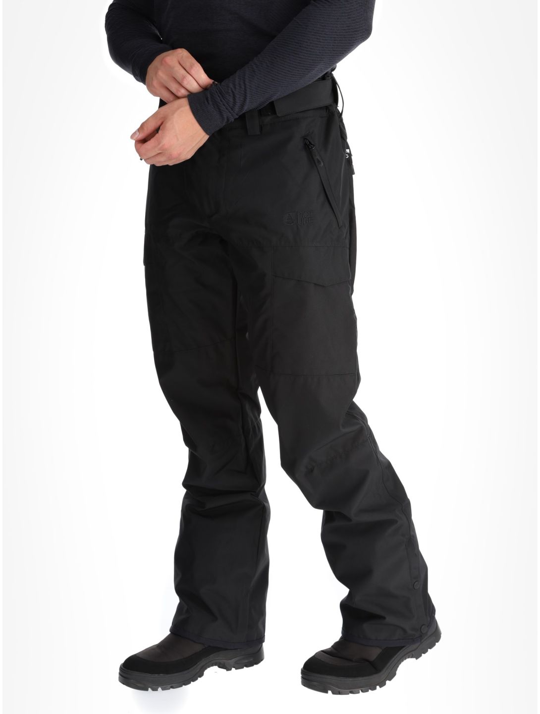 Picture, Plan pantaloni da sci uomo Black nero 