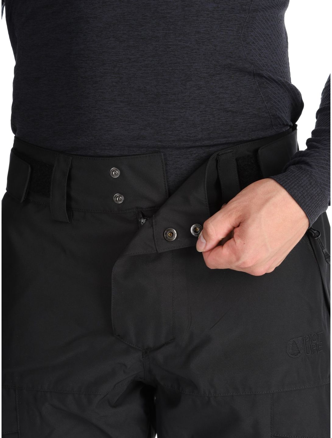 Picture, Plan pantaloni da sci uomo Black nero 