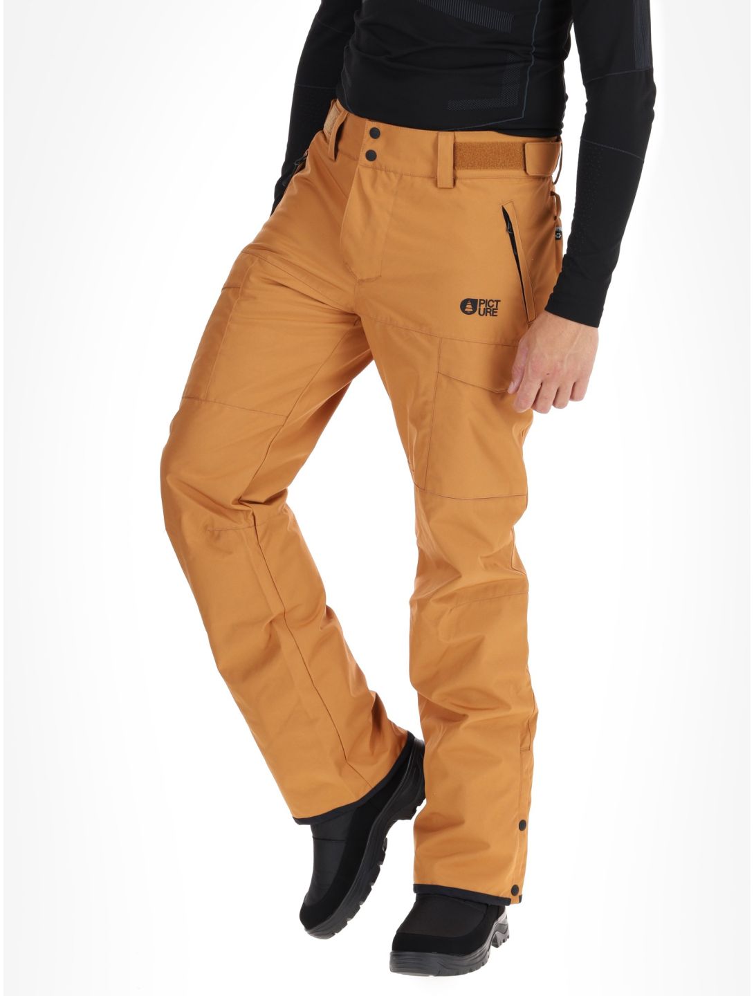 Picture, Plan pantaloni da sci uomo Brown Sugar marrone 