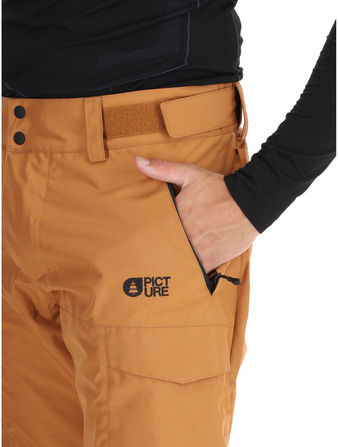 Picture, Plan pantaloni da sci uomo Brown Sugar marrone 