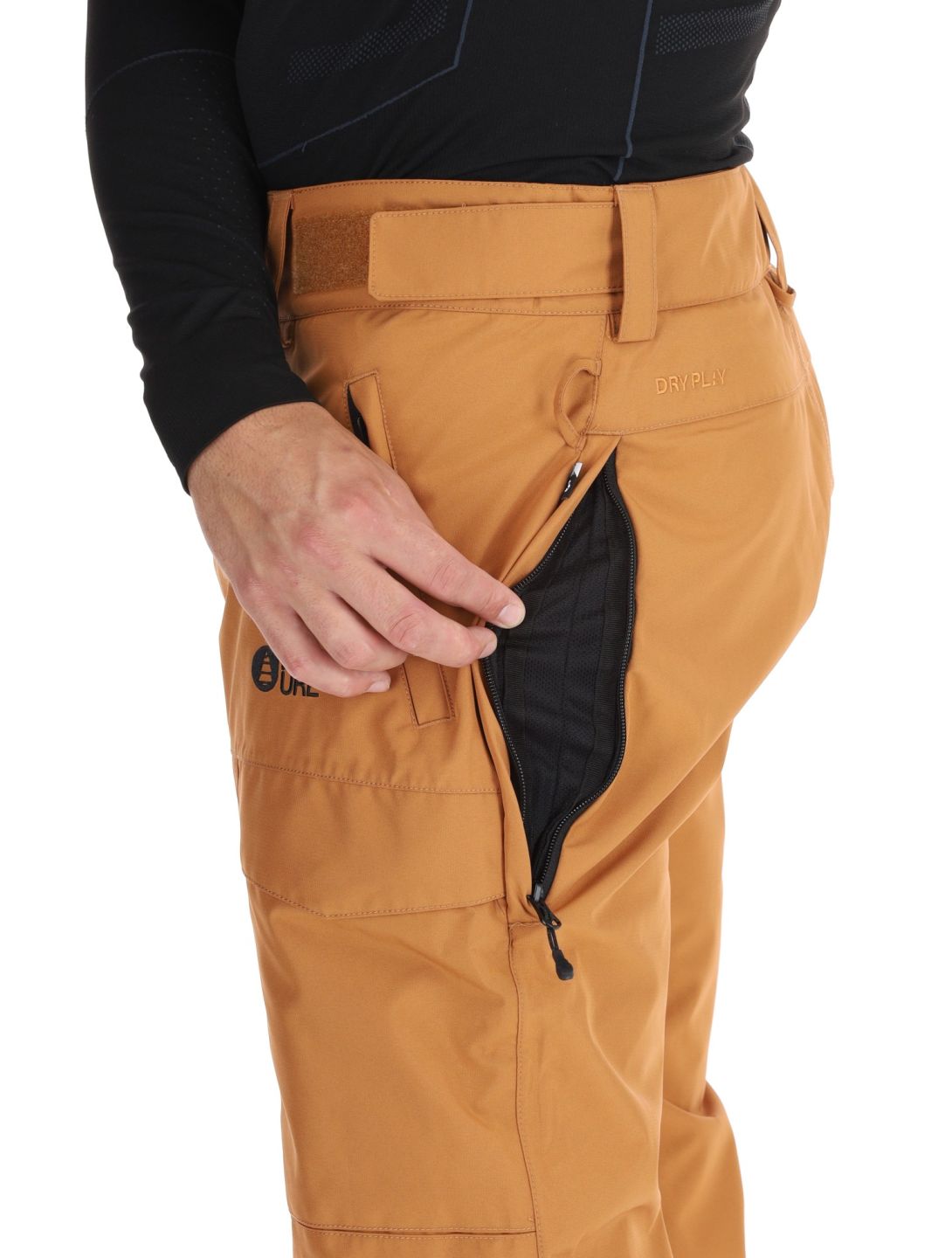 Picture, Plan pantaloni da sci uomo Brown Sugar marrone 