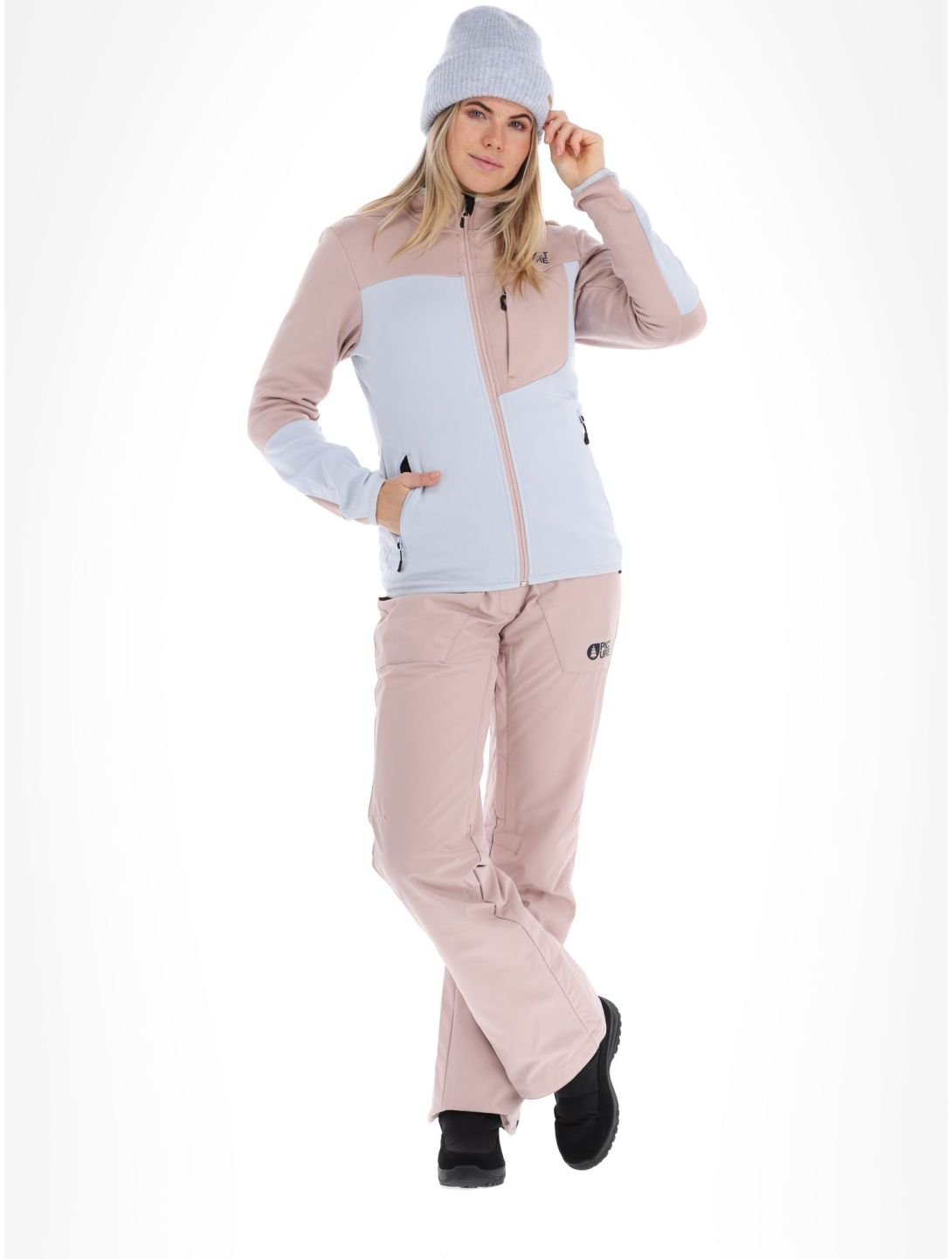 Picture, Rommana Fleece gilet donna Ice Melt blu, rosa 