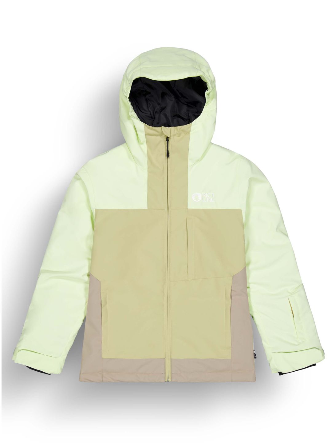 Picture, Seady giacca sci bambino Lime Cream Roebuck Hemp marrone, verde 