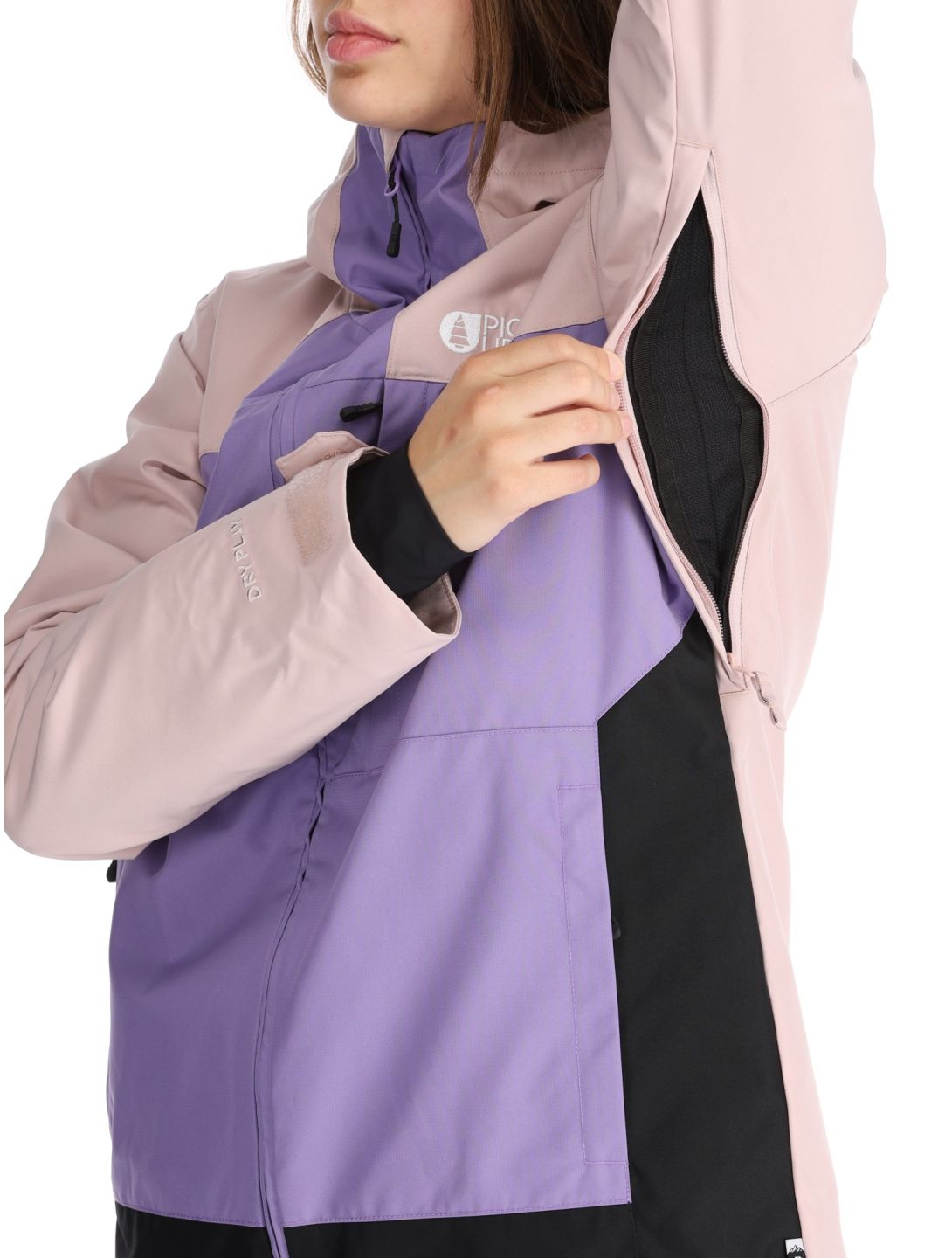 Picture, Seakrest giacca sci donna Shadow Gray Paisley Purple Black grigio, nero, viola 