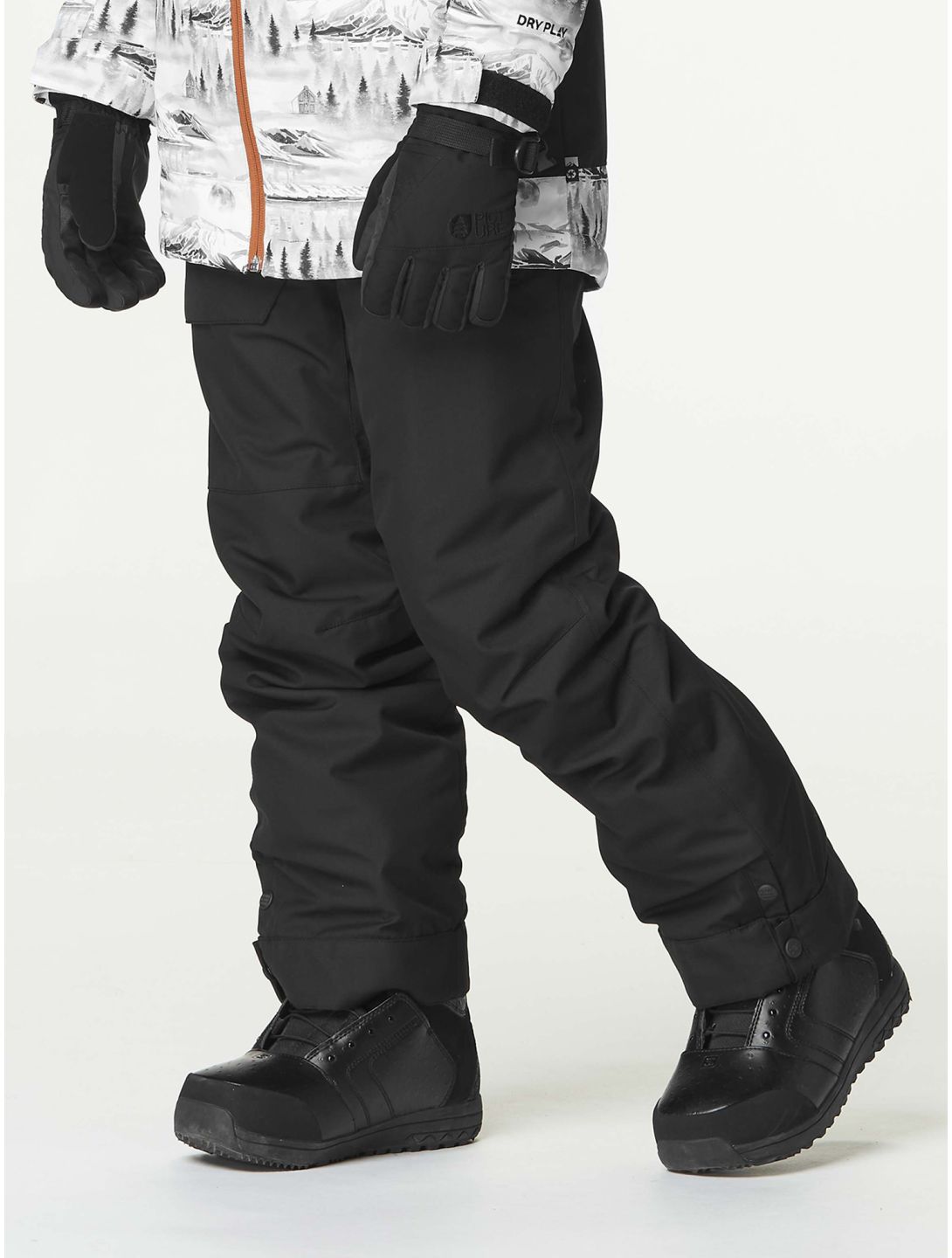 Picture, Time pantaloni da sci bambino Black nero 