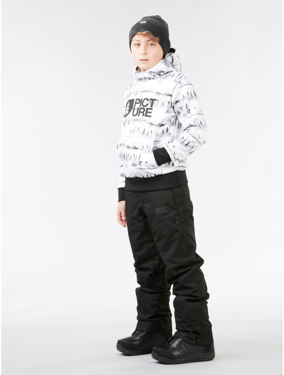 Picture, Time pantaloni da sci bambino Black nero 