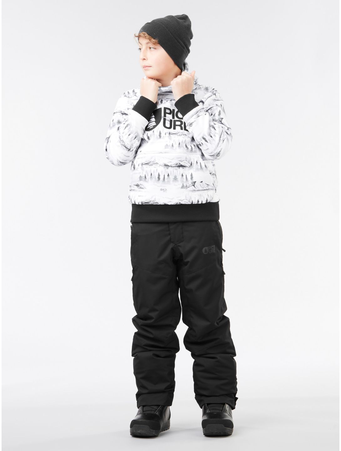 Picture, Time pantaloni da sci bambino Black nero 