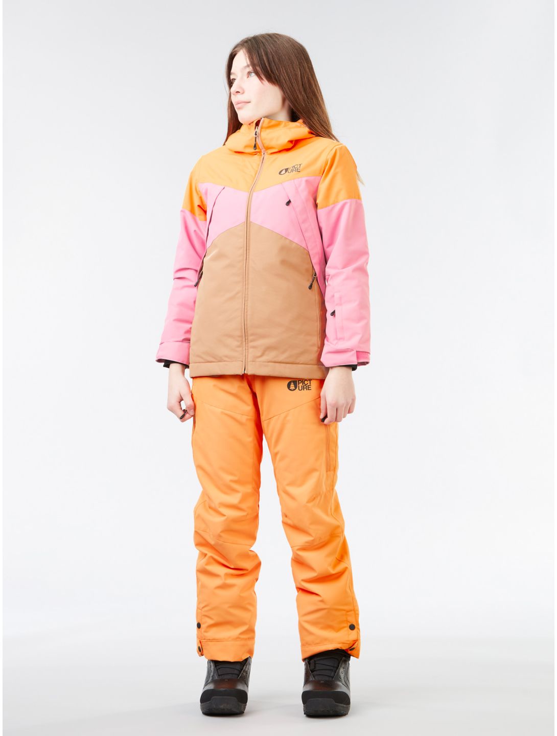 Picture, Time pantaloni da sci bambino Tangerine arancio 