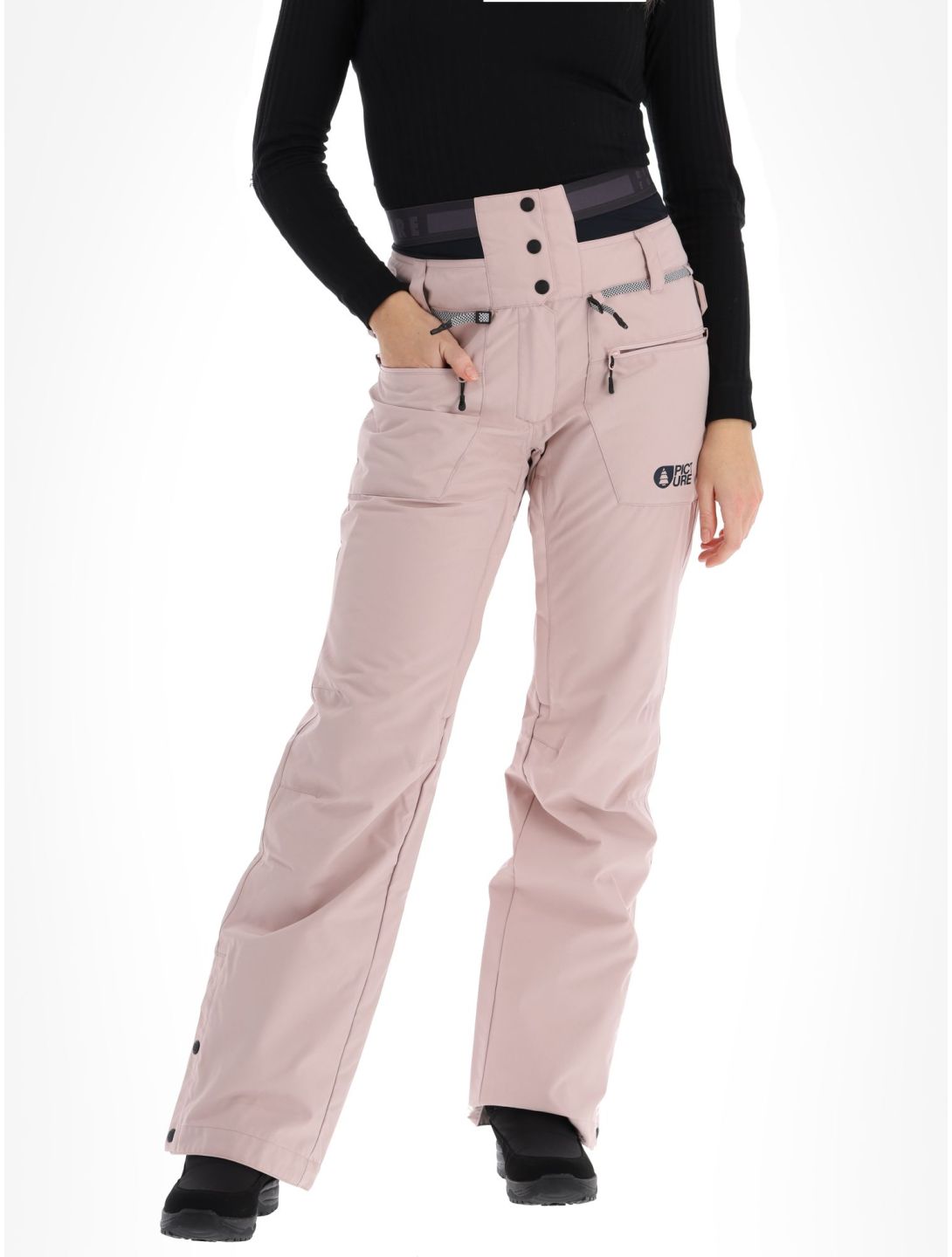 Picture, Treva pantaloni da sci donna Shadow Gray rosa 